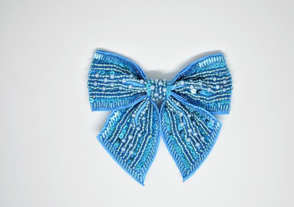 4" Sequins and Bugle Beaded Bow Ties with more than 10 Colors to choose from
