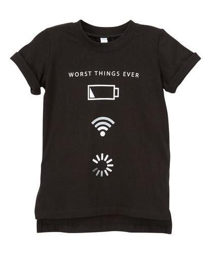 Black Extendo Tee 'Worst Things'