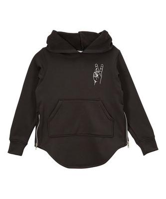 Black 'Goodbye' Extendo Hoodie