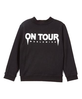 'On Tour' Black Bomber Jacket