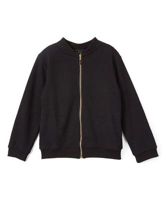 'On Tour' Black Bomber Jacket