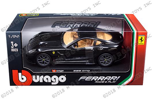 Bburago 1:24 W/B - Ferrari Race & Play - Ferrari 599 GTO (Black)