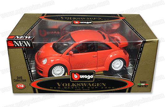 BBURAGO 1:18 GOLD COLLECTION VOLKSWAGEN NEW BEETLE CUP 2000