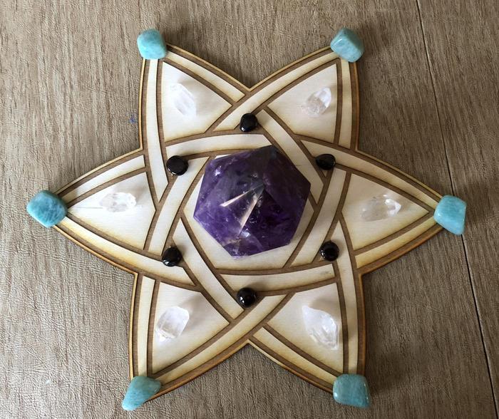 Crystal Grid - Celtic Star Crystal Grid~14 Inch