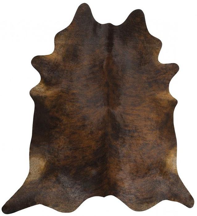 Dark Brindle Pattern Brazilian Cowhide Rug