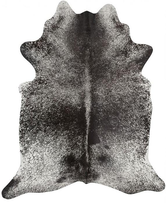 Black And White Salt and Pepper Brazilian Cowhide Rug