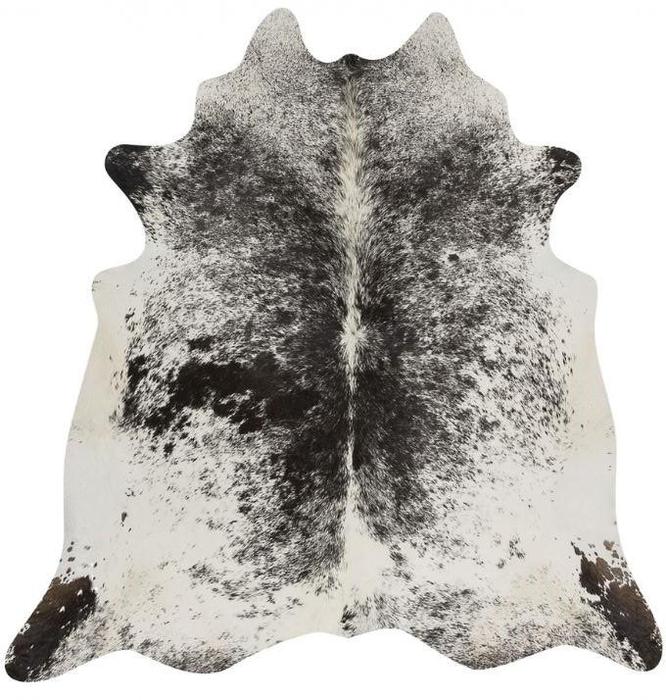 Black And White Salt and Pepper Brazilian Cowhide Rug