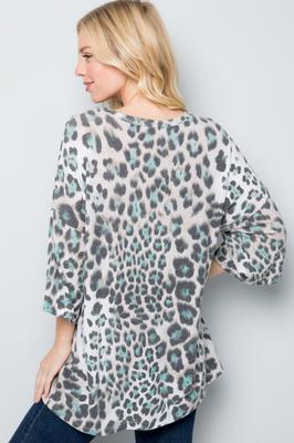 Leopard Oversized tunic top