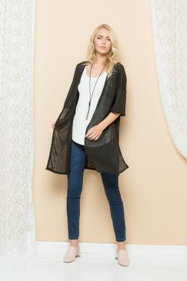 Zigzag Knit Kimono