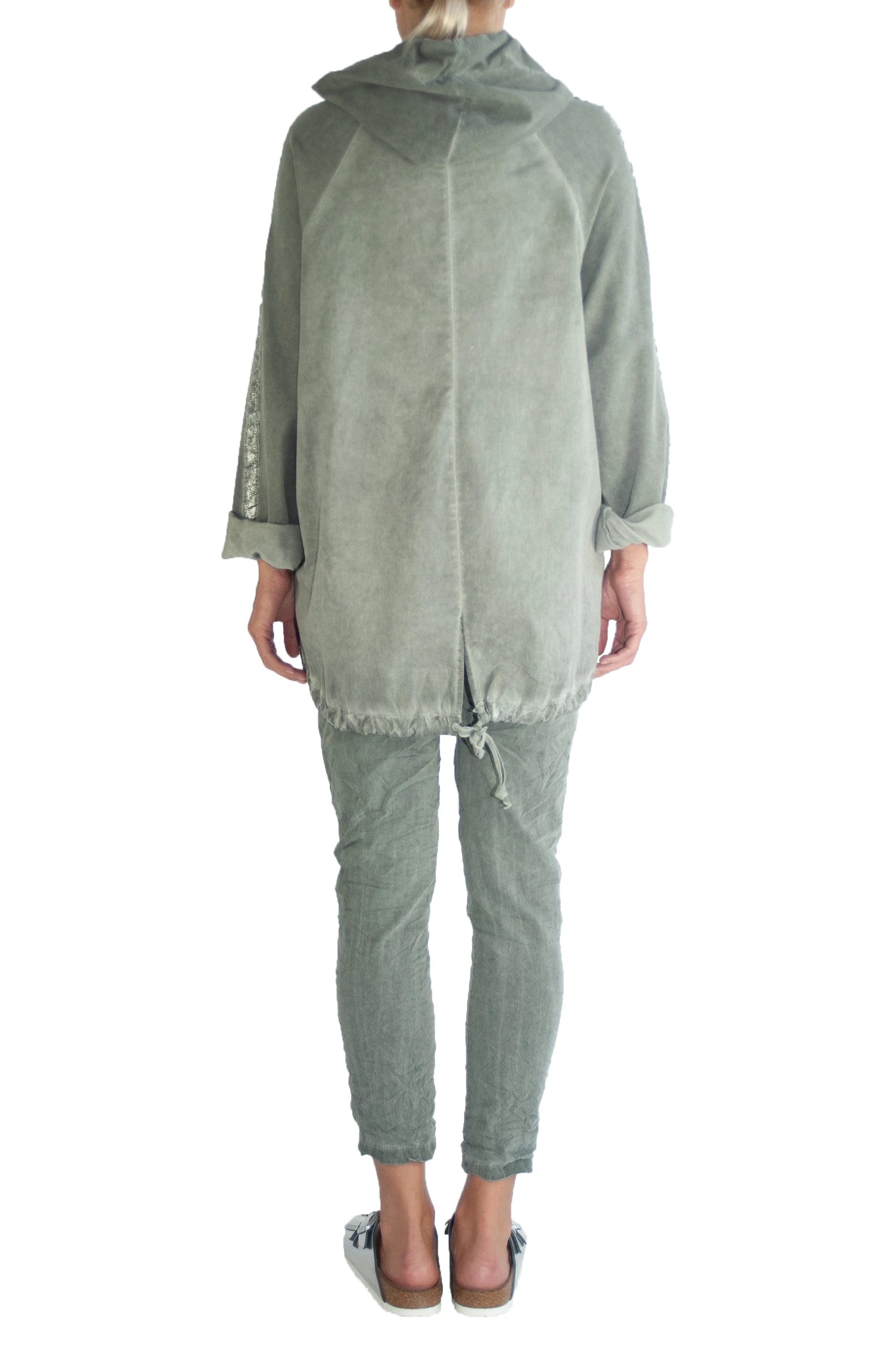 Print Hoodie (Grey Grey)