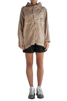 Print Hoodie (Pink Grey)