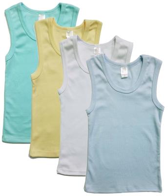 Wholesale Boys Tank Top Solid White Size Infant ,Toddler ,Kids   #4400