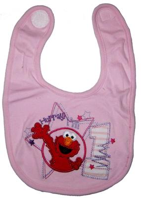 Wholesale Baby Bibs Licence Sesame Street Elmo Blue Pink