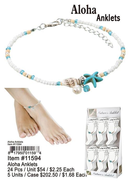Aloha Anklet - 24 Pieces Unit