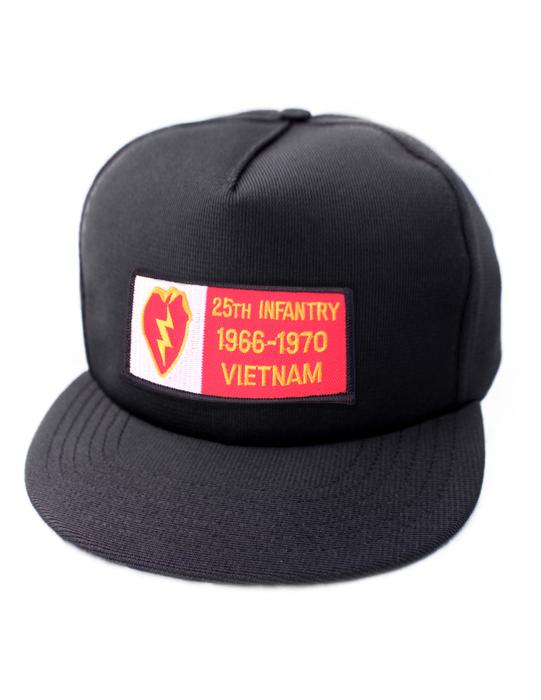 25th Infantry Division 1966 - 1970 Vietnam Black Ball Cap US Made - 771176