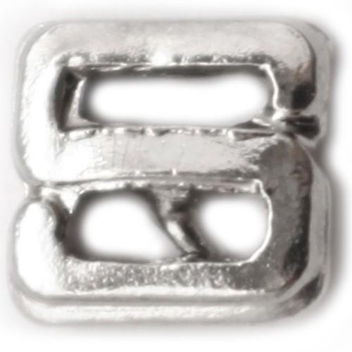 Silver Letter "S" Ribbon Bar - 2558 (1/4 inch)