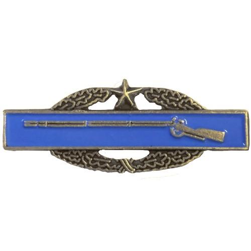 Combat Infantry Badge (CIB) 2nd Award Pin - ANTIQUE SILVER - 15568ANSI