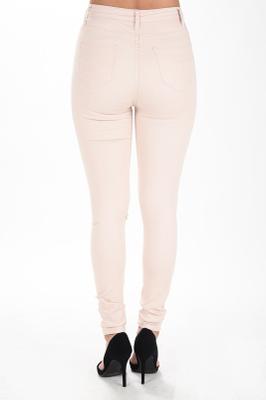 HIGH RISE DESTROYED SKINNY PANTS