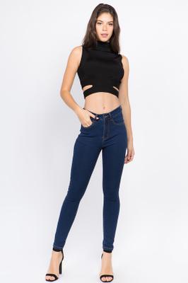HIGH RISE SKINNY JEANS