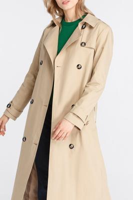 BEIGE TRENCH WITH HORN BUTTONSn