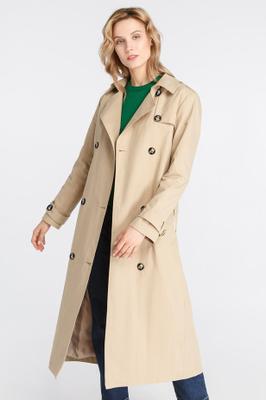 BEIGE TRENCH WITH HORN BUTTONSn