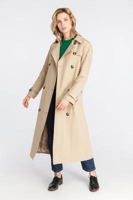 BEIGE TRENCH WITH HORN BUTTONSn
