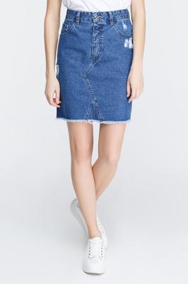 BLUE MINI SKIRTn