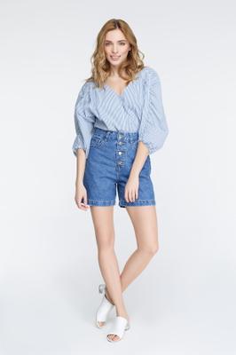 DENIM SHORTS WITH BUTTONSn