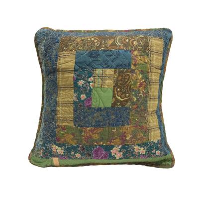 Dec Pillow, Cabin Raising Pine C (patch)
