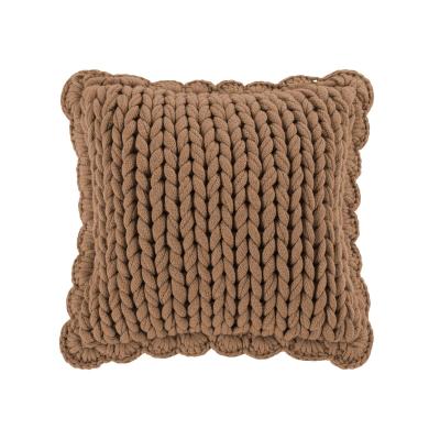 Dec Pillow, Chunky Knitted - Camel