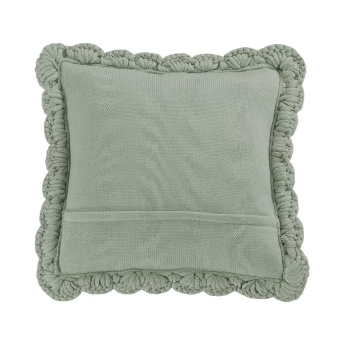 Dec Pillow, Chunky Knitted - Aqua