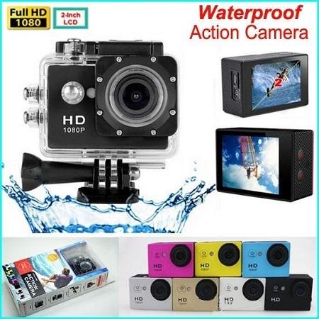 1080P ACTION SPORTS CAM YELLOW