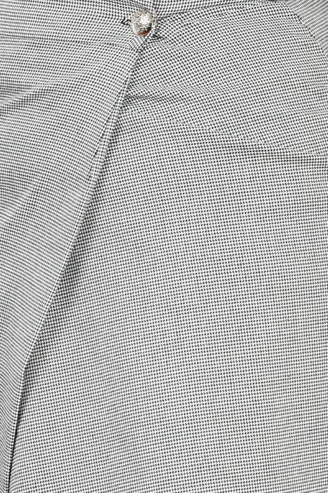 Hounds-tooth Wrap Mini Skirt