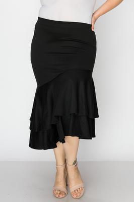 DOUBLE RUFFLES SKIRT