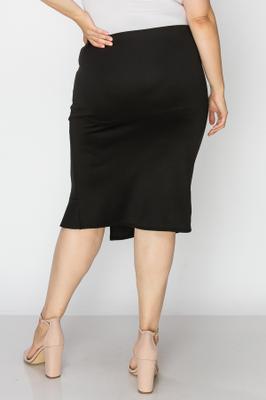 shirring and ruffles skirt