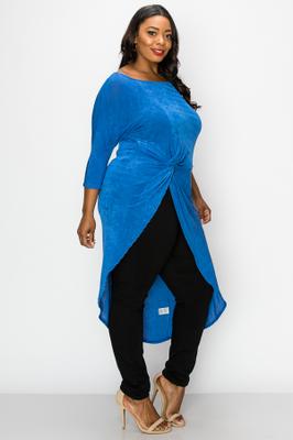 FRONT TWIST DECORATION UNBALANCE TO