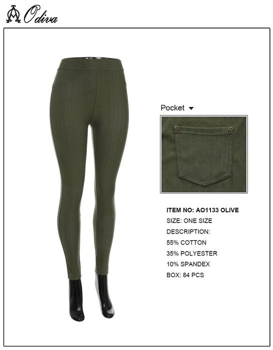 Compresion Leggings Faux Jeggings