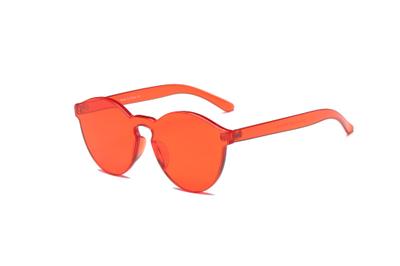 S2005 - Hipster Translucent Monochromatic Sunglasses