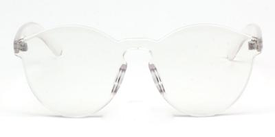 S2005 - Hipster Translucent Monochromatic Sunglasses