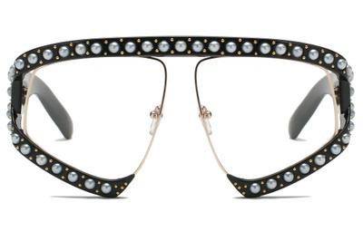 S6001 - Women Fashion Shield Oversize Semi-Rimless Sunglasses