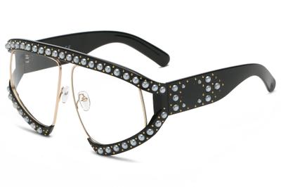 S6001 - Women Fashion Shield Oversize Semi-Rimless Sunglasses