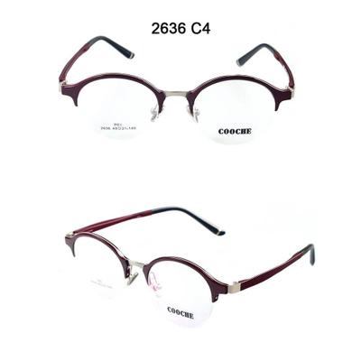 2636 Half Frame Round Prescription Glasses