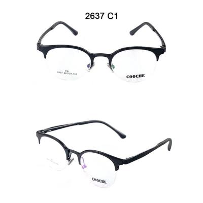 2637 Half Frame Round Prescription Glasses