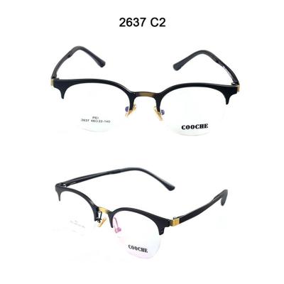 2637 Half Frame Round Prescription Glasses