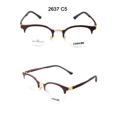 2637 Half Frame Round Prescription Glasses
