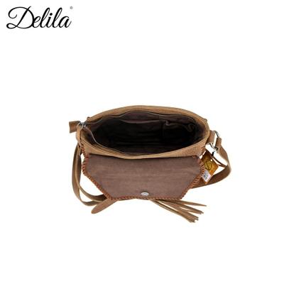 LEA-6045 Delila 100% Genuine Leather Collection Messenger Bag