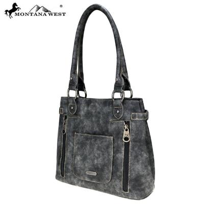MW708D-8307 Montana West Concho/Fringe Collection Tote Bag