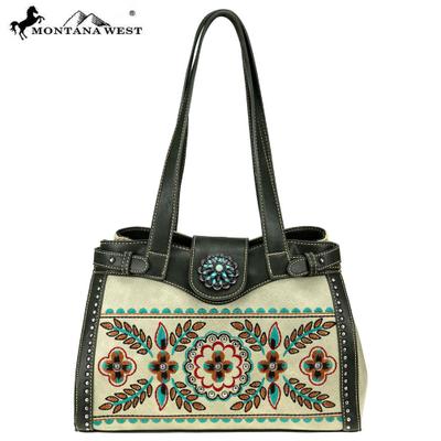 MW780-8587 Montana West Embroidered Collection Tote