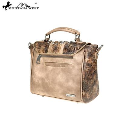 MW747-8262 Montana West Concho Collection Satchel/Crossbody