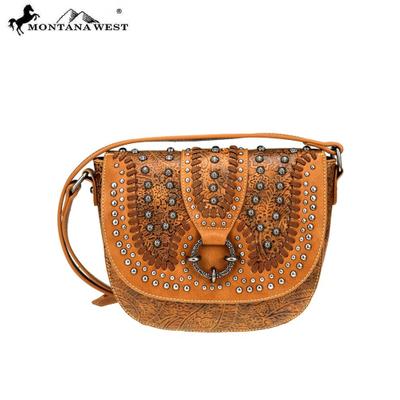 MW747-8360 Montana West Concho Collection Saddle Bag